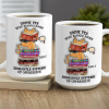 Drink Tea Read Banned Books Dismantle Systems Of Oppression - Personalized Ceramic Coffee Mug.