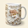 DSNY A True Love Story Never Ends - Personalized White Edge-To-Edge Mug - Gift For Couples, Movie Fans NL122