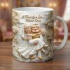 DSNY A True Love Story Never Ends - Personalized White Edge-To-Edge Mug - Gift For Couples, Movie Fans NL122