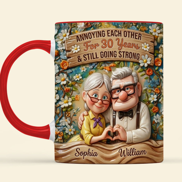 DSNY Annoying Each Other And Still Going Strong - Personalized Accent Mug - Gift For Couples NL122