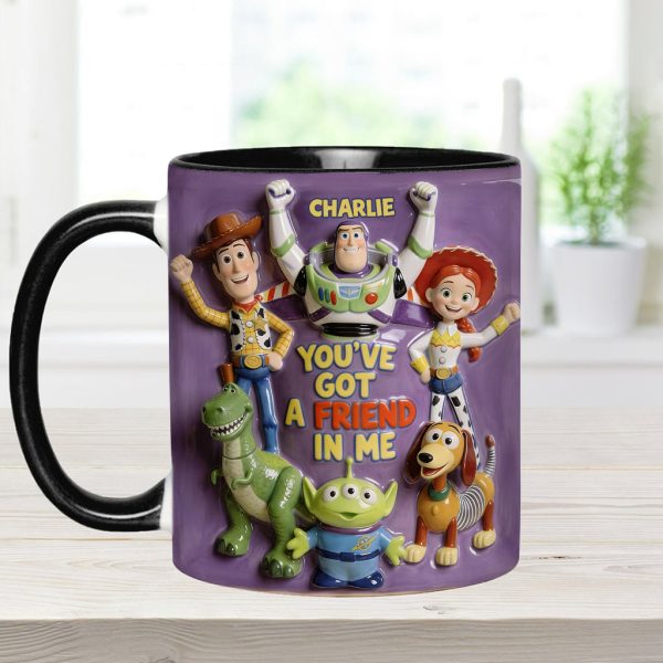 DSNY Cow Boy Story You've Got A Friend In Me - Personalized Accent Mug - Gift For Fan Movies HH01
