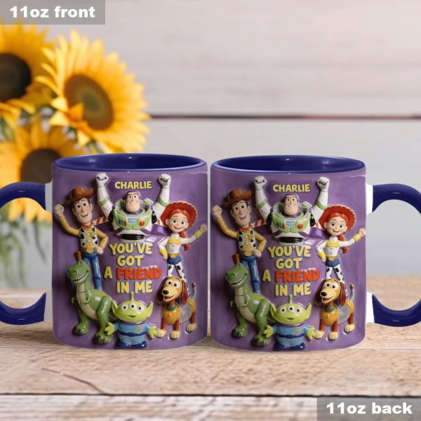 DSNY Cow Boy Story You've Got A Friend In Me - Personalized Accent Mug - Gift For Fan Movies HH01