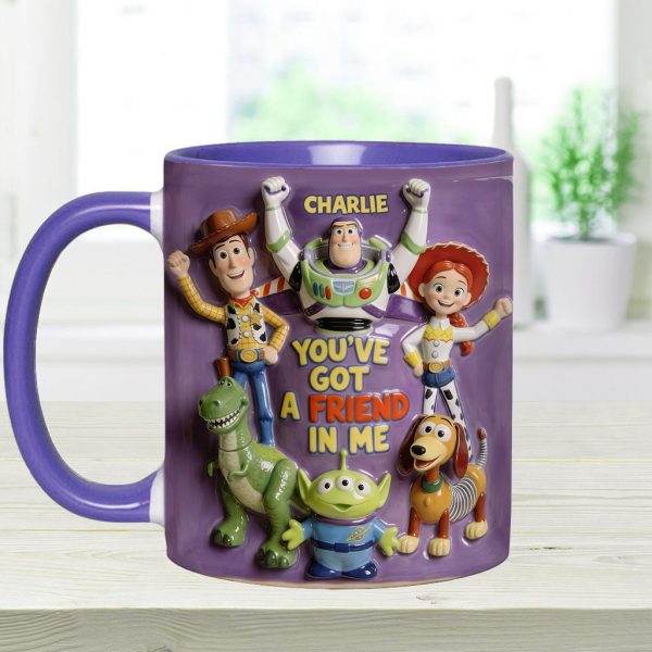 DSNY Cow Boy Story You've Got A Friend In Me - Personalized Accent Mug - Gift For Fan Movies HH01