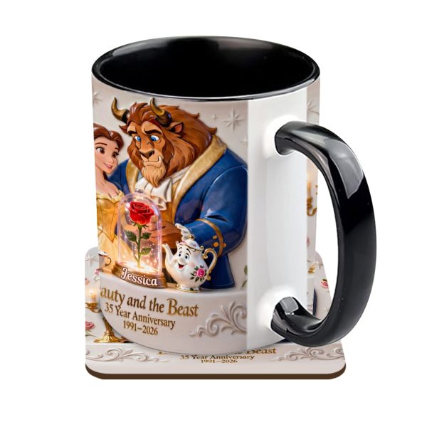 DSNY Fairy Tale 35th Anniversary - Personalized Accent Mug - Gift For Couples, Movie Fans NL122