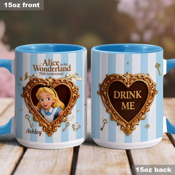 DSNY Girl In Wonderland 76th Anniversary - Personalized Accent Mug - Gift For Movie Fans NL122