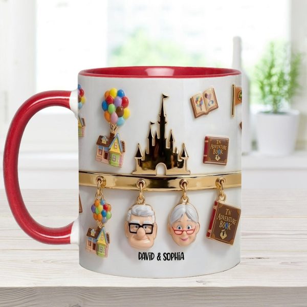 DSNY Growing Old Together - Personalized Accent Mug - Gift For Grandparents, Parents, Couples NL122