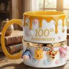 DSNY Honey Bear Anniversary 100th Years Of Friendship - Personalized Accent Mug - Gift For Movie Fans NL122