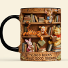 DSNY Honey Bear Good Books Make Good Friend - Personalized Accent Mug - Gift For Movie Fans, Book Lovers NL122