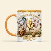 DSNY Honey Bear Happy 100 Years Of Woodland Friends - Personalized Accent Mug - Anniversary Gift For Movie Fans NL122