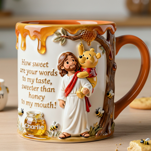 DSNY Honey Bear Sweeter Than Honey - Personalized Accent Mug - Gifts For Christians, Fan Movies HH01