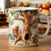DSNY Honey Bear Tree Letter - Personalized White Edge-To-Edge Mug - Gift For Movie Fans NL122