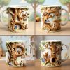 DSNY Honey Bear Tree Letter - Personalized White Edge-To-Edge Mug - Gift For Movie Fans NL122
