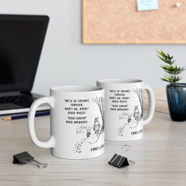 DSNY Honey Bear We'll Be Friends Forever - Personalized White Mug - Gift For Fan Movies, Friend HH01