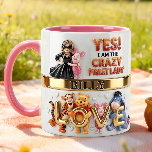 DSNY I Am The Crazy Honey Bear Lady - Personalized Accent Mug - Gift For Her, Movie Fans NL122
