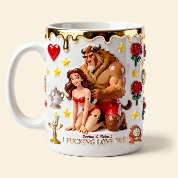 DSNY I F*cking Love You - Personalized Ceramic Mug - Gift For Couples, Movie Fans NL122