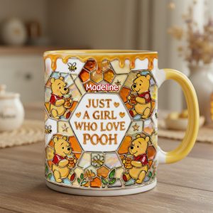 DSNY Just A Girl Who Love Honey Bear - Personalized Accent Mug - Gift For Movie Fans NL122