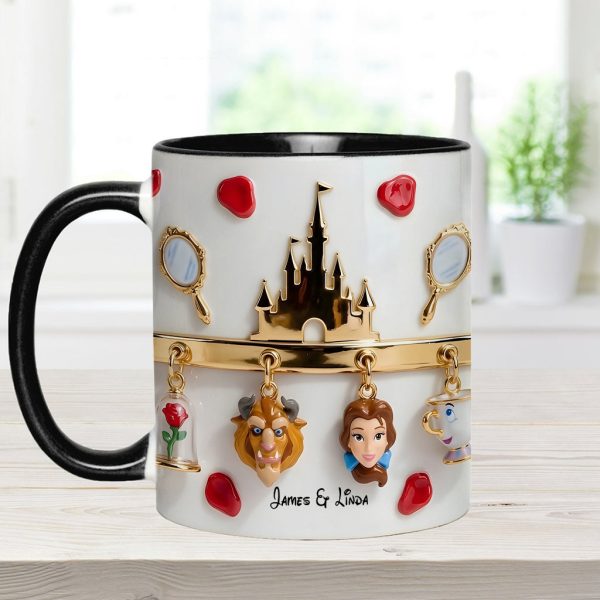 DSNY Love Story - Personalized Accent Mug - Gift For Couple, Christmas, Valentine HH01