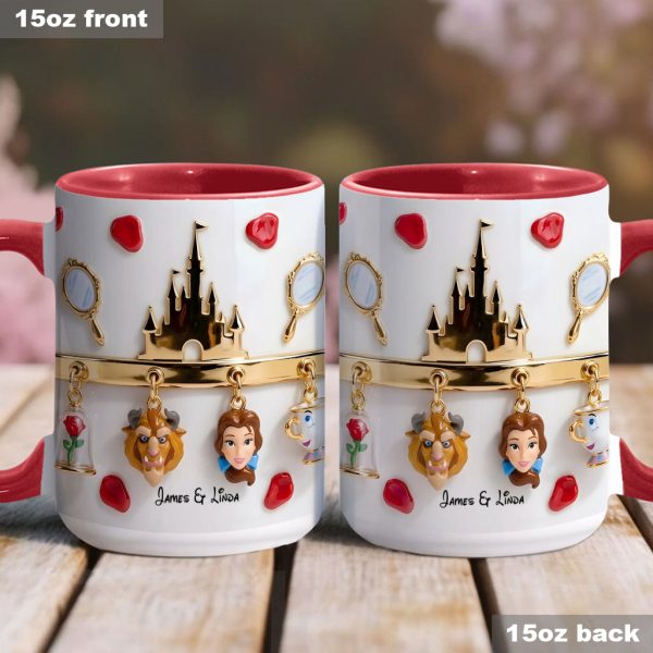 DSNY Love Story - Personalized Accent Mug - Gift For Couple, Christmas, Valentine HH01