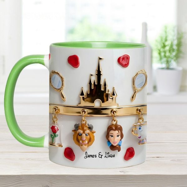 DSNY Love Story - Personalized Accent Mug - Gift For Couple, Christmas, Valentine HH01