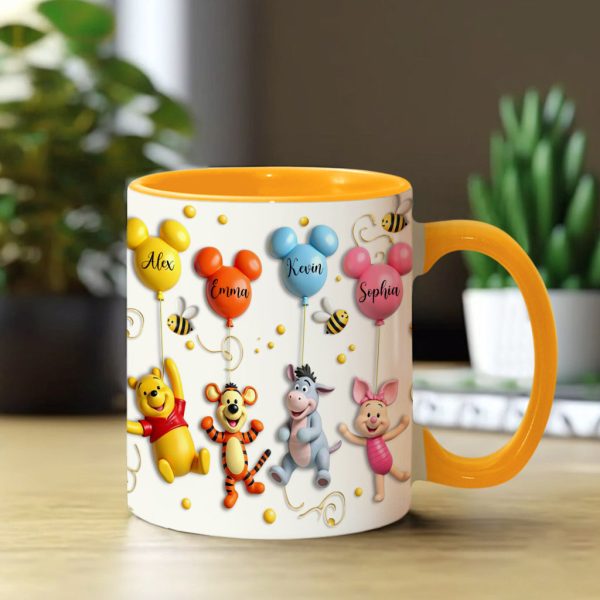DSNY Mama Honey Bear - Personalized Accent Mug - Gift For Mom, Grandma NL122