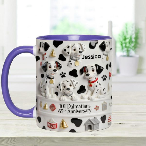 DSNY One Hundred One Dogs 65th Anniversary - Personalized Accent Mug - Gift For Movie Fans Nl122