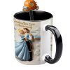 DSNY Princess Celebrate 75th Anniversary - Personalized Accent Mug - Gift For Couples, Movie Fans NL122