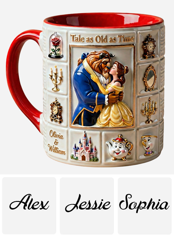 DSNY Tale As Old As Time - Personalized Accent Mug - Gift For Couples, Movie Fans NL122