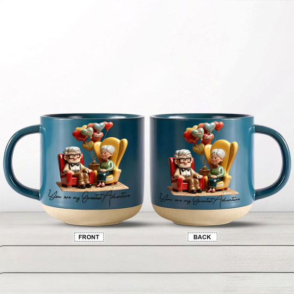 DSNY You Are My Greatest Adventure - Personalized Pottery Mug - Gift For Couples, Movie Fans NL122