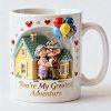 DSNY You Are My Greatest Adventure - Personalized White Edge-To-Edge Mug - Gift For Couples, Movie Fans NL122