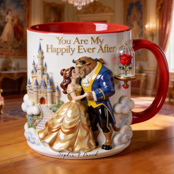DSNY You Are My Happily Ever After - Personalized Accent Mug - Gift For Couple, Fan Movies HH01