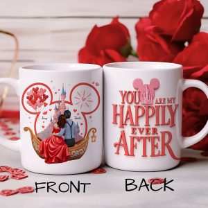DSNY You Are My Happily Ever After - Personalized White Mug - Gift For Couple, Fan Movies, Valentine HH01 CU5122407