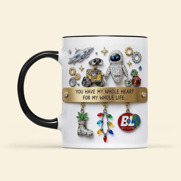 DSNY You Have My Whole Heart For My Whole Life - Personalized Accent Mug - Gift For Couple, Fan Movies | HH01