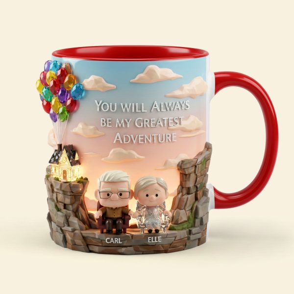 DSNY You Will Always Be My Greatest Adventure - Personalized Accent Mug - Gift For Couple, Fan Movies HH01