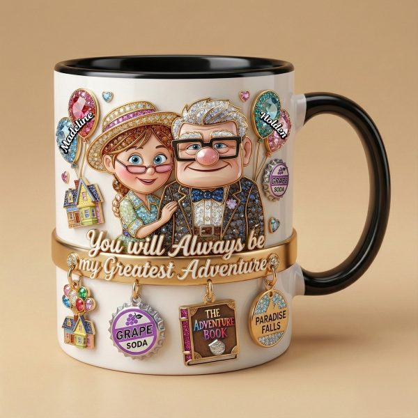 DSNY You Will Always Be My Greatest Adventure - Personalized Accent Mug - Gift For Couple HH01