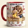 DSNY You're Still Hotter Than This Coffee - Personalized Accent Mug - Gift For Couple, Fan Movies, Anniversary HH01