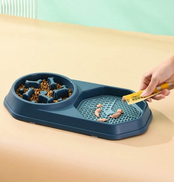 Dual Slow Feeder & Lick Mat Bowl