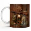 Duck Hunting Camp With Rifle and Ducks - Personalized Custom Coffee Mug - HTG004_MG