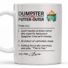 Dumpster Fire Putter-Outer For Colleagues And Friends - Personalized Custom Coffee Mug - COL101_MG