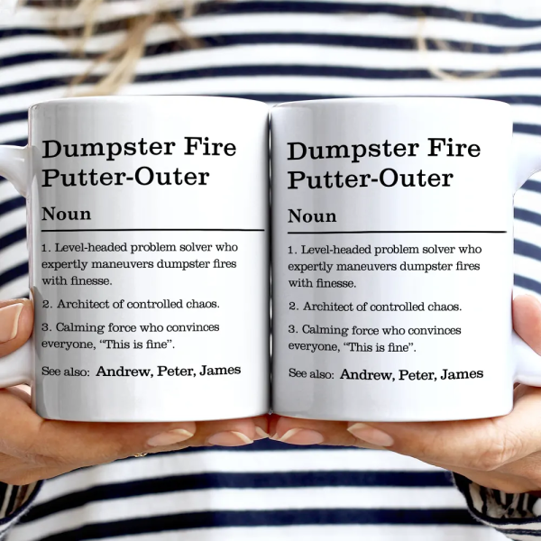 Dumpster Fire Response Team Definition - Personalized Mug