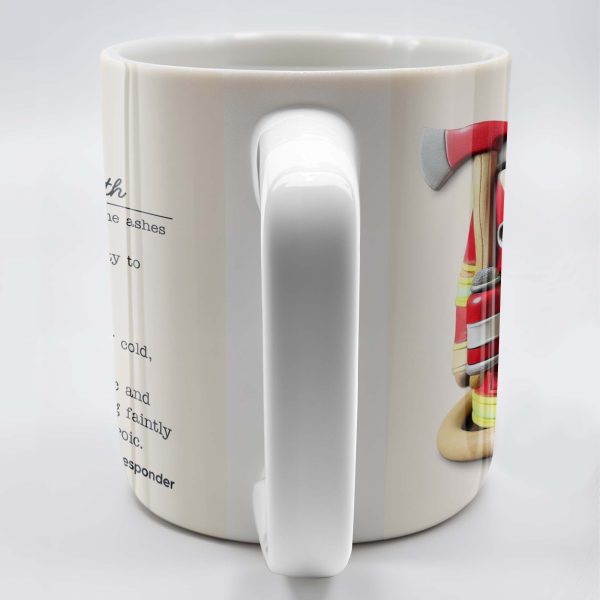 Dumpster Firefighter, Transforming Disasters Into Opportunities, Heroic Text Design - Personalized Custom Coffee Mug - FIF001_MG