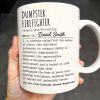 Dumpster Firefighter, Transforming Disasters Into Opportunities, Heroic Text Design - Personalized Custom Coffee Mug - FIF001_MG