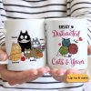 Easily Distracted By Cats And Yarn Personalized Mug