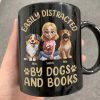 Easily Distracted By Dogs & Books - Personalized Mug