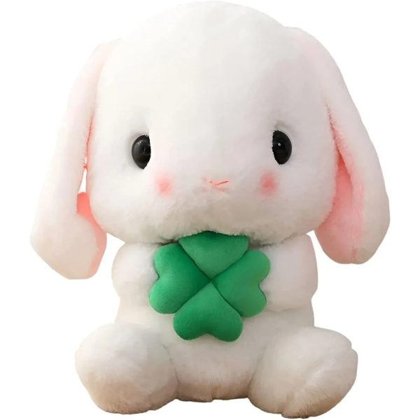 Easter White Rabbit Plush Toy with Carrot
