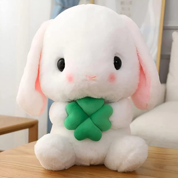 Easter White Rabbit Plush Toy with Carrot