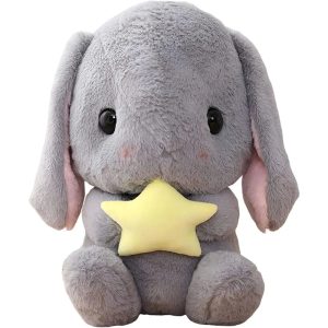 Easter White Rabbit Plush Toy with Carrot