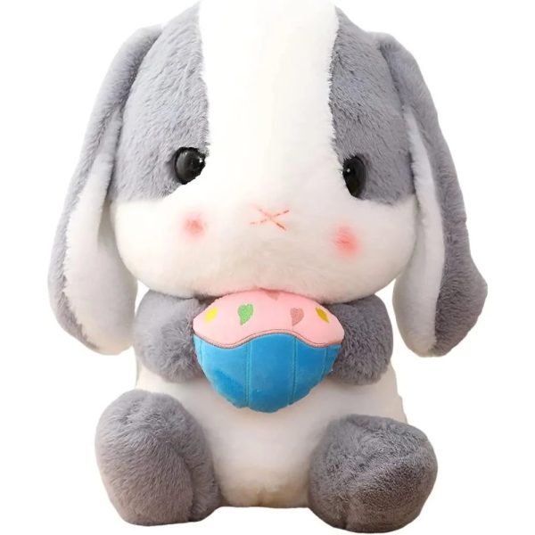 Easter White Rabbit Plush Toy with Carrot