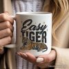 Easy Tiger Personalized Mug, Vintage Wild Animal Retro Grunge Gift With Custom Name