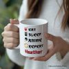 Eat Sleep Anime Repeat Personalized Mug, Funny Anime Lover Gift With Custom Name