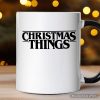 Eerie Christmas Things Vintage Personalized Mug, Handcrafted Retro Horror Gift with Custom Name